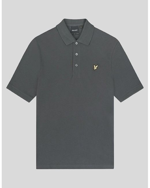 Lyle & Scott Gray Cotton Polo Shirt for men