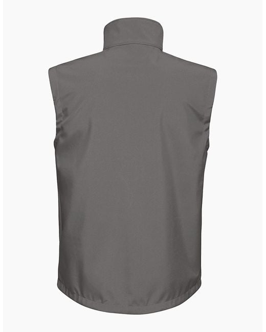 Regatta Gray Octagon Ii Printable Soft Shell Bodywarmer for men