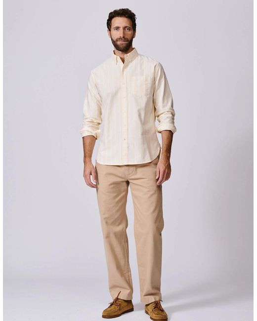 aubi Natural Aldridge Oxford Button Down Shirt for men