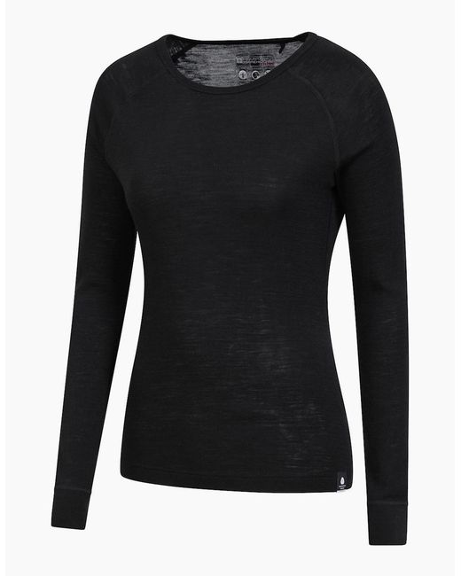 Mountain Warehouse Black Ladies Merino Ii Thermal Top