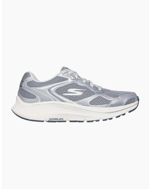 Skechers Blue Go Run Consistent 2.0 Volt Leather Trainers