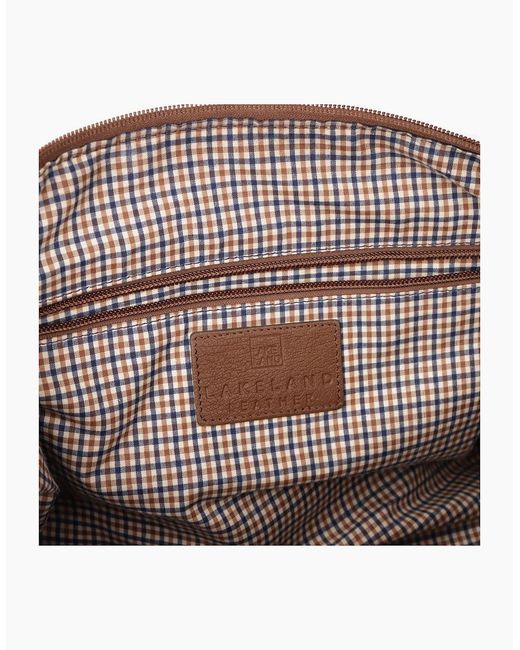Lakeland Leather Brown Explorer Medium Holdall