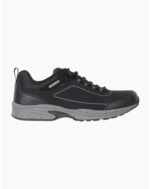 Mountain Warehouse Black Ramble Softshell Waterproof Trainers for men