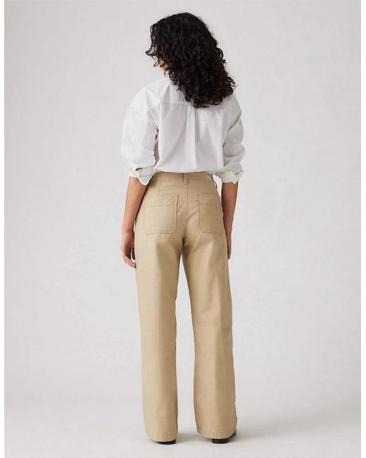Levi's Natural Levi's 90S High Rise Solid Patterned Straight Chinos