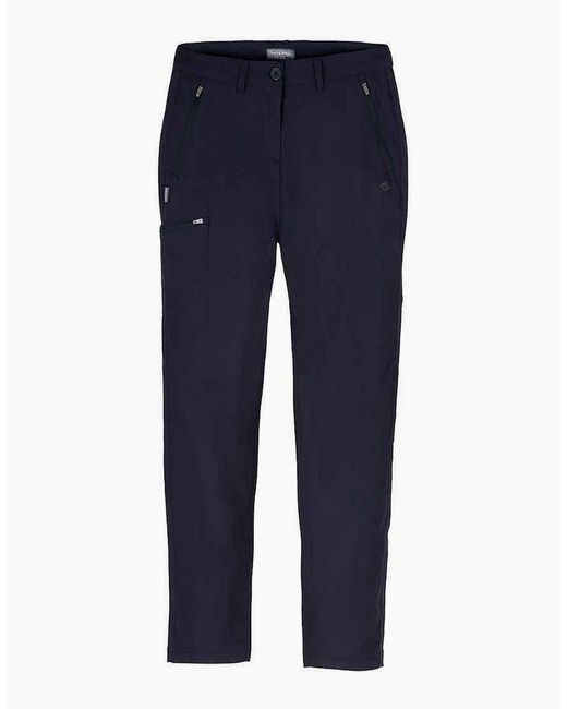 Craghoppers Blue Ladies Expert Kiwi Pro Stretch Hiking Trousers