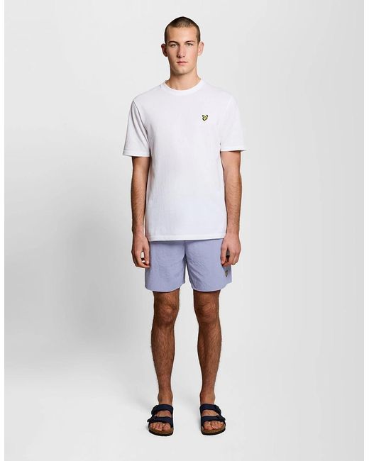 Lyle & Scott White Swim Shorts for men