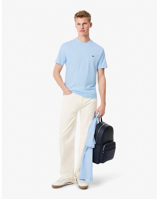 Lacoste Blue Classic Fit Cotton Jersey T-Shirt for men
