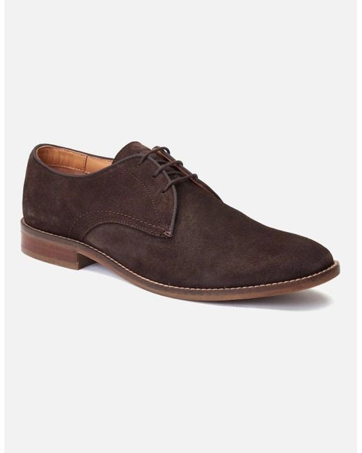Base London Brown Bronte Derby Shoes for men