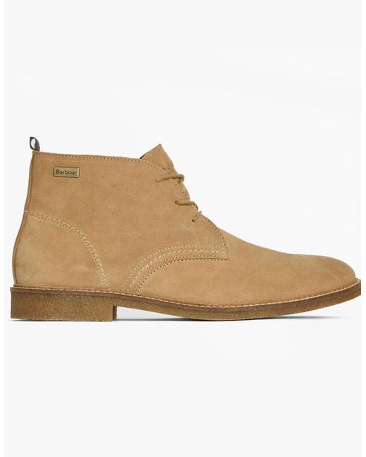 Barbour Natural Sonoran Desert Boots Taupe Suede for men