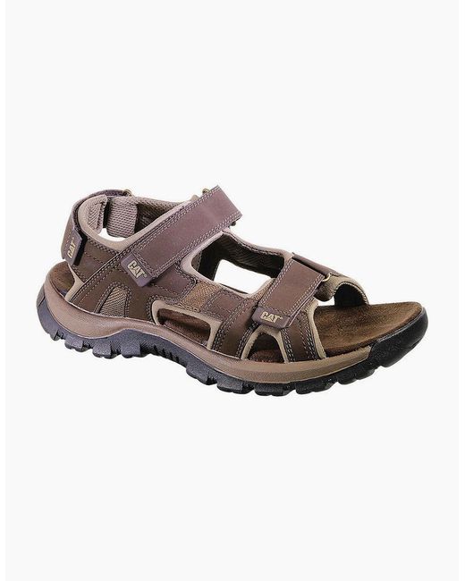Caterpillar Brown Giles P716654 Dark Sandals for men