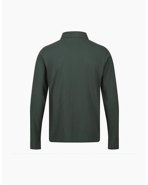 Regatta Green Professional Long-Sleeved Polo Shirt for men
