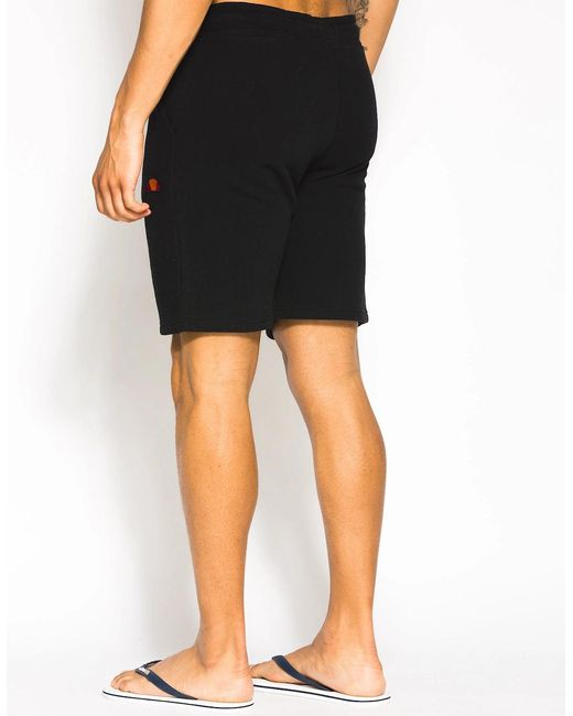 Ellesse Black Noli Fleece Short for men