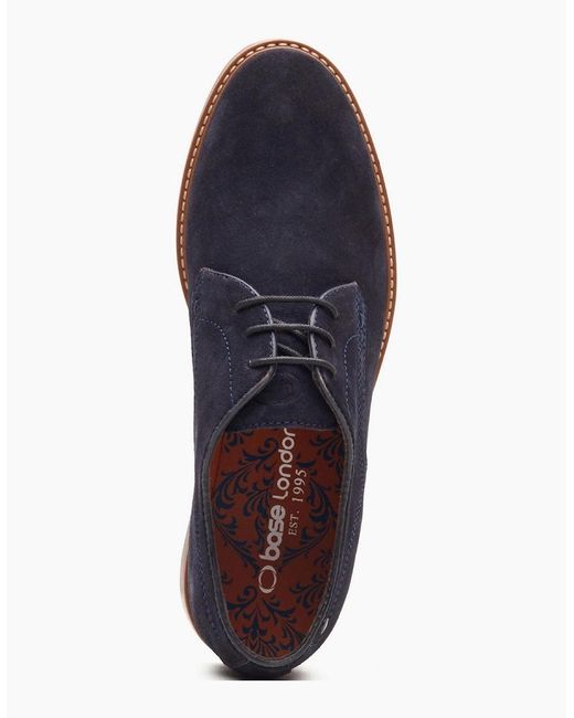 Base London Blue London Strand Lace Up Leather Lace-Up Shoes for men
