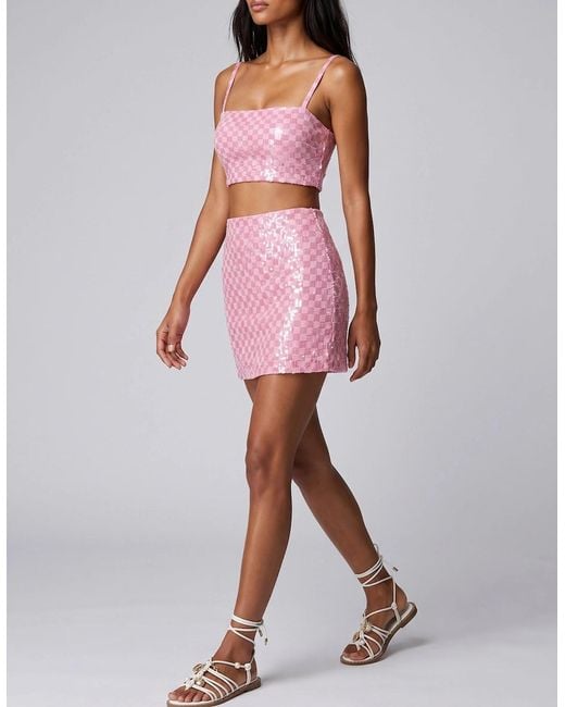 Oceanus Pink Mariposa Co-Ord Top