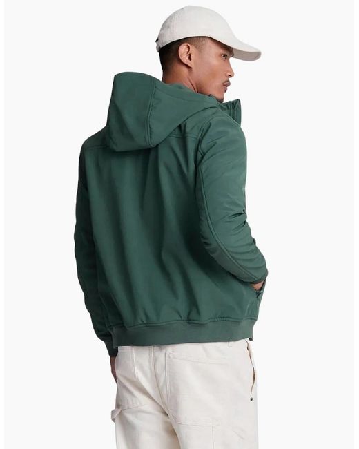 Lyle & Scott Green Lyle & Scott Fleece Back Softshell Jacket for men