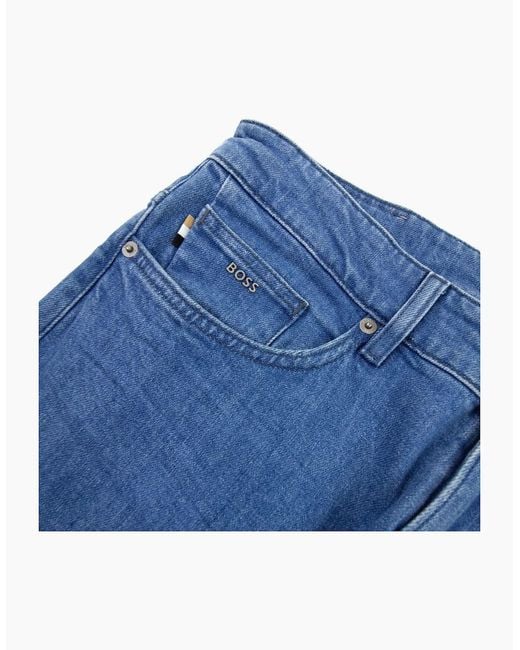 Boss Blue Delaware3-1 Slim Fit Jeans Denim 433 for men