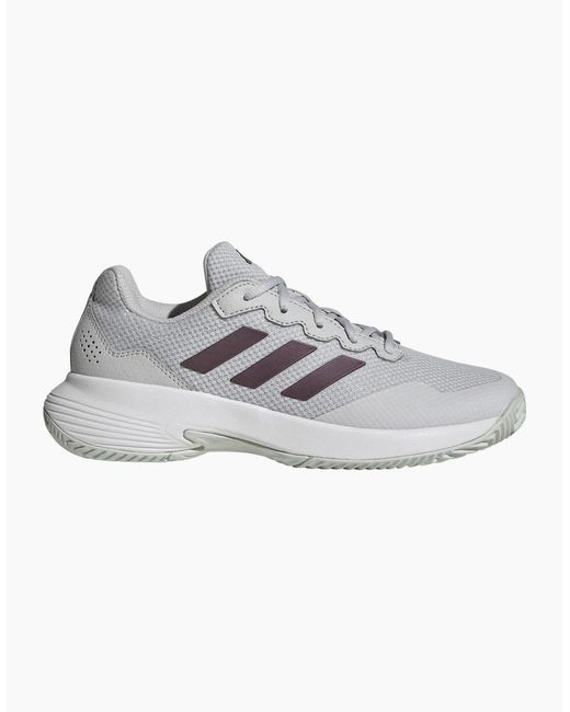 Adidas Gray Gamecourt 2 Low Top Tennis Sneakers