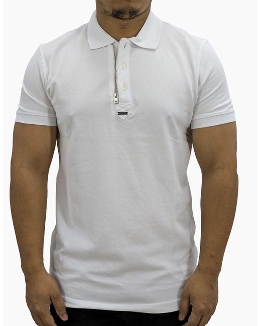 DIESEL Red T-Smith-Zip Out Rbawh Polo T Shirts Short Sleeve Casual Golf Tee New for men