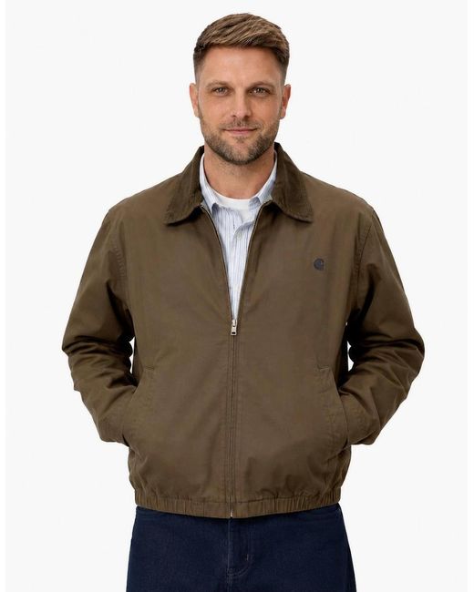 Carhartt Brown Madison Ripstop Jacket Dark Beech/ Garment Dyed for men