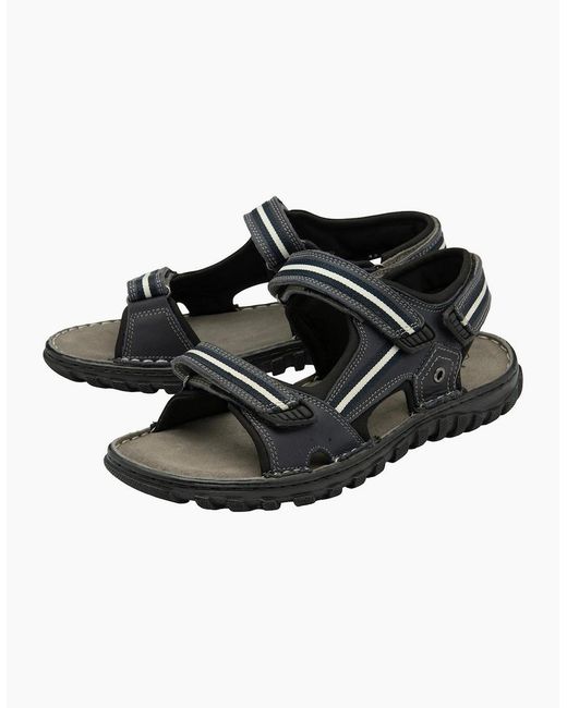 Lotus Black Gus Sandals for men