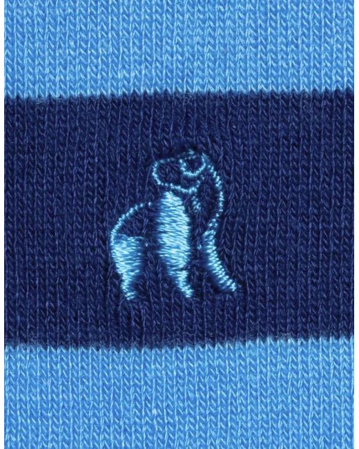 Swole Panda Blue Patterned Bamboo Socks M