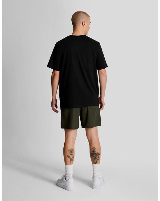 Lyle & Scott Black Plain Swim Shorts for men