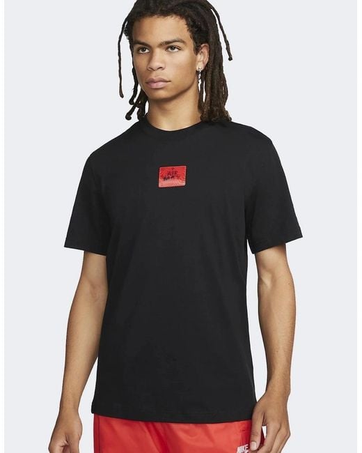 Nike Air Max Black Sportswear Graphic Logo T Shirt for men