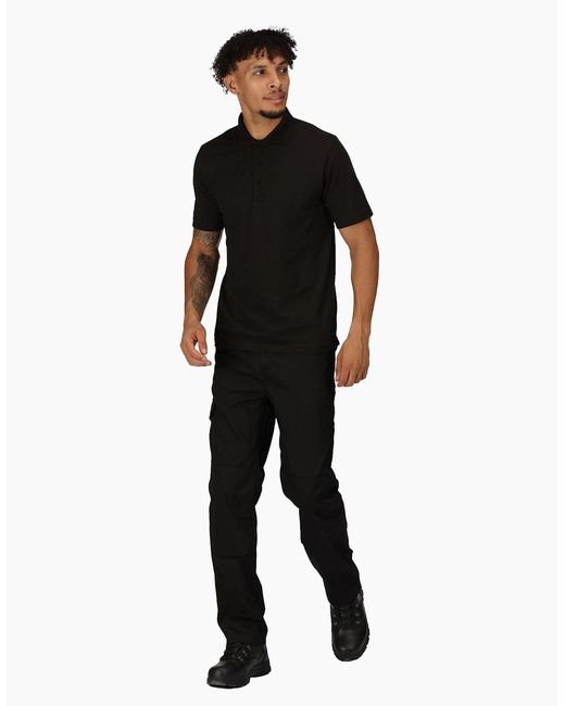 Regatta Black Professional Short-Sleeved Polo Shirt for men