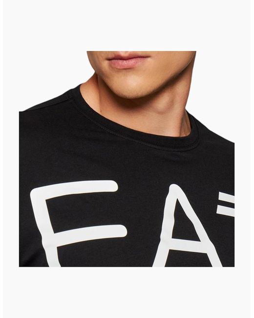 Armani Black Ea7 6Kpt23 T Shirt Emporio Summer Casual Cotton Top Tee for men