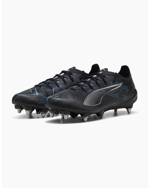 PUMA Black Ultra 5 Soft Ground Football Rugby Boots for men
