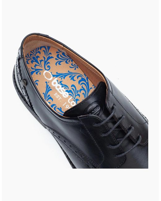 Base London Black London Eton Derby Shoes for men