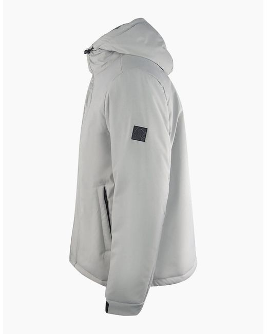 Iceberg Gray Ice Plain Hooded Jacket for men