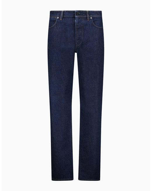 Stone Island Blue Denim-Rinsed Jeans for men