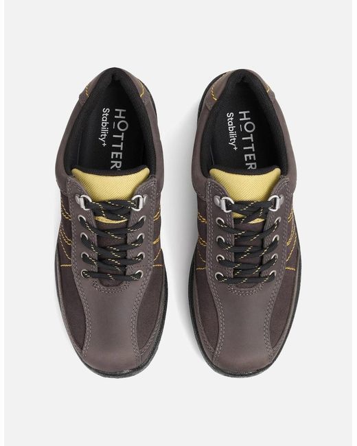 Hotter Brown Mist Gtx Wide Fit Shoes