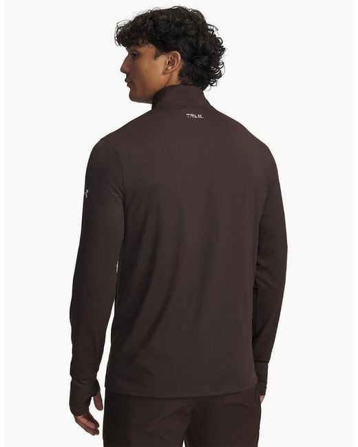 Under Armour Black Trail Run High Neck Long Sleeve Athletic T-Shirt for men