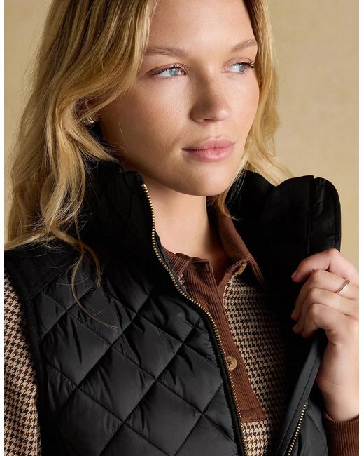 Joules Black Braemar Luxe Gilet Gilets