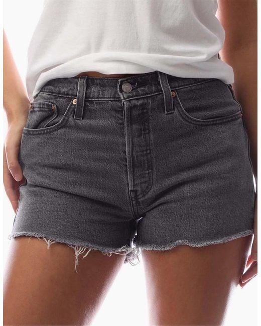 Levi's Black 501 Original Denim Bermuda Shorts