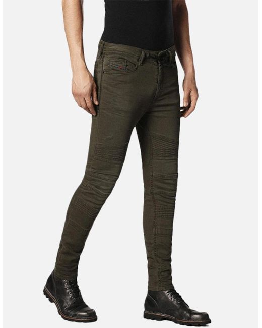 DIESEL Black Bakari Ne 0684T Denim Sweat Jogg Jeans Lyocell Slim Skinny for men