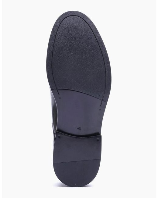 Base London Blue London Roma Leather Oxford Shoes for men
