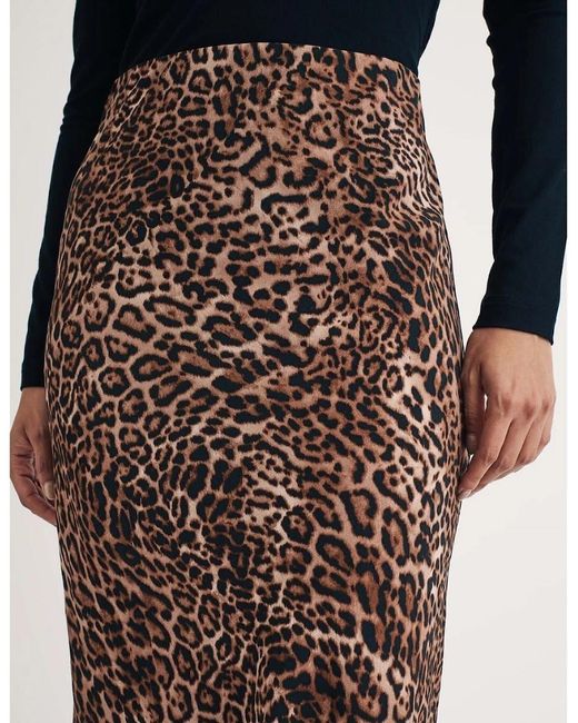 Nobody's Child Blue Pytn Animal Patterned Maxi Trumpet Skirt