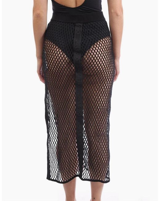 Off-White c/o Virgil Abloh Black Mesh Skirt
