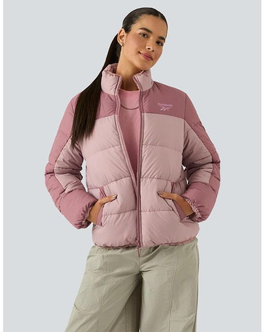 Reebok Purple Rb2110 Reversible Puffer