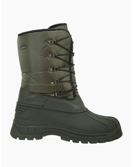 Mountain Warehouse Green Plough Snow Boots for men