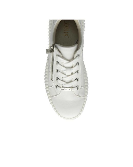 Lotus White Kora Trainers
