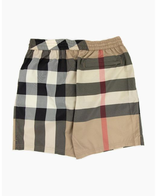 Burberry Natural Guildes Check Shorts Archive for men
