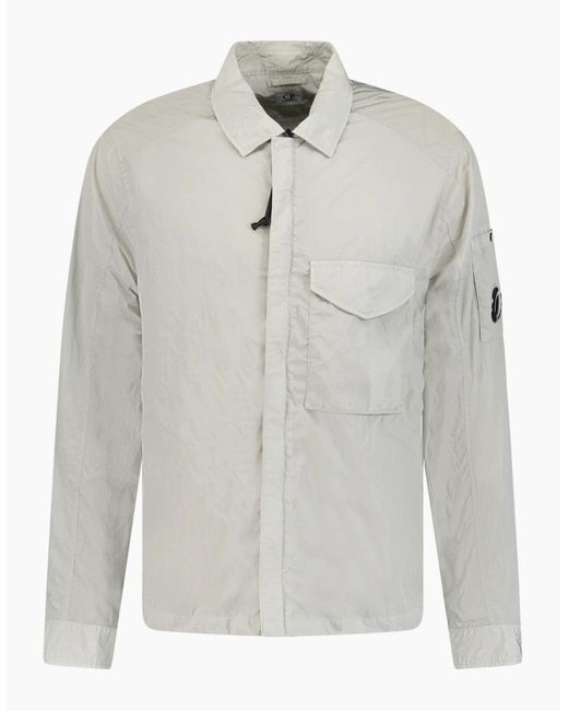 C P Company Gray Lens Chrome Zip-Up Jacket Light for men