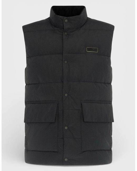 Barbour Black International Morville Quilted Gilet for men