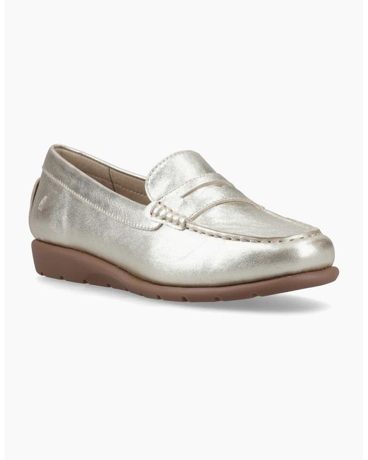 Hush Puppies White Shelby Loafer Shoes