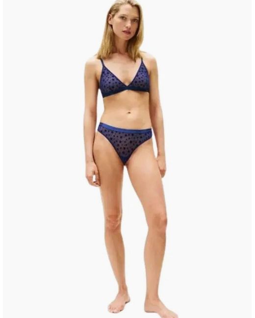 Tommy Hilfiger Blue Mesh Stars Thong Gift Set, Preppy