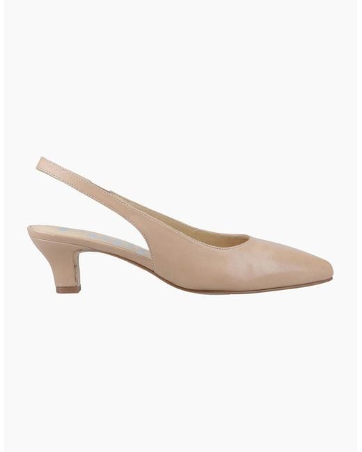 Hush Puppies White Nahla Kitten Slingback Court Shoes